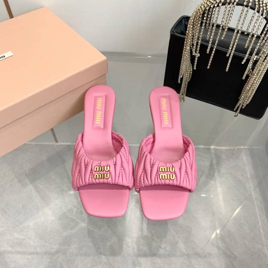Miu Miu sheepskin slippers & sandals collection 3-6